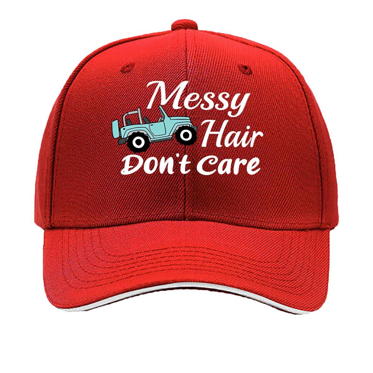 Baseball Cap with Embossed Lettering Unisex Adjustable Fit Breathable Hand Washable Perfect Gift Sandwich Baseball Cap One Size