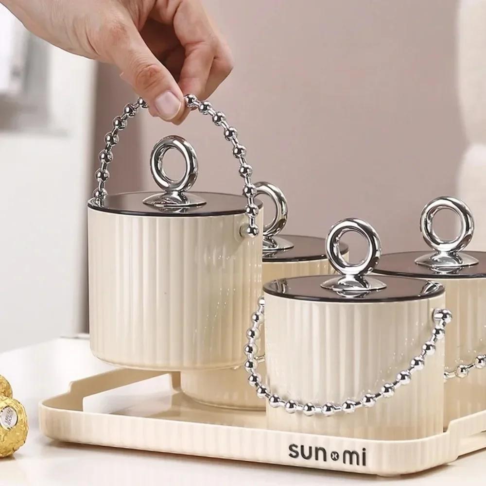 Candy Plate Set Tray Home Living Room Snack Storage Box Creative Decoration Wedding Candy Box Light Luxury Nordic Fruit Box