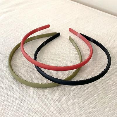 Slim Matte Headband, Plain, Simple Color, Thin Hairband, Fashion Headband, Hairband