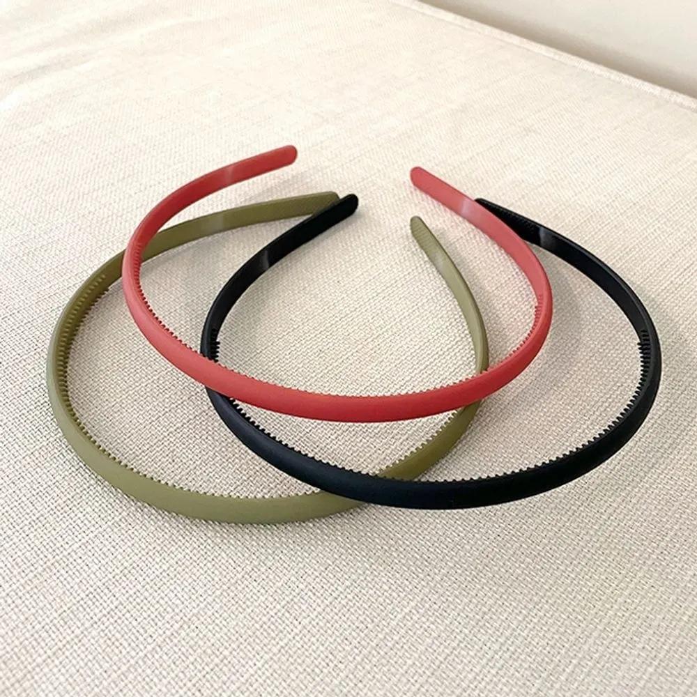 Slim matte headband, plain, simple color, thin hairband, fashion headband, hairband 2-Slim Headband-Orange