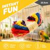 Colorful Cotton Rope Bird Rope Toy Hanging Buckle Exercise Training Tool Parrot Chewing Toy Safe Foraging Design