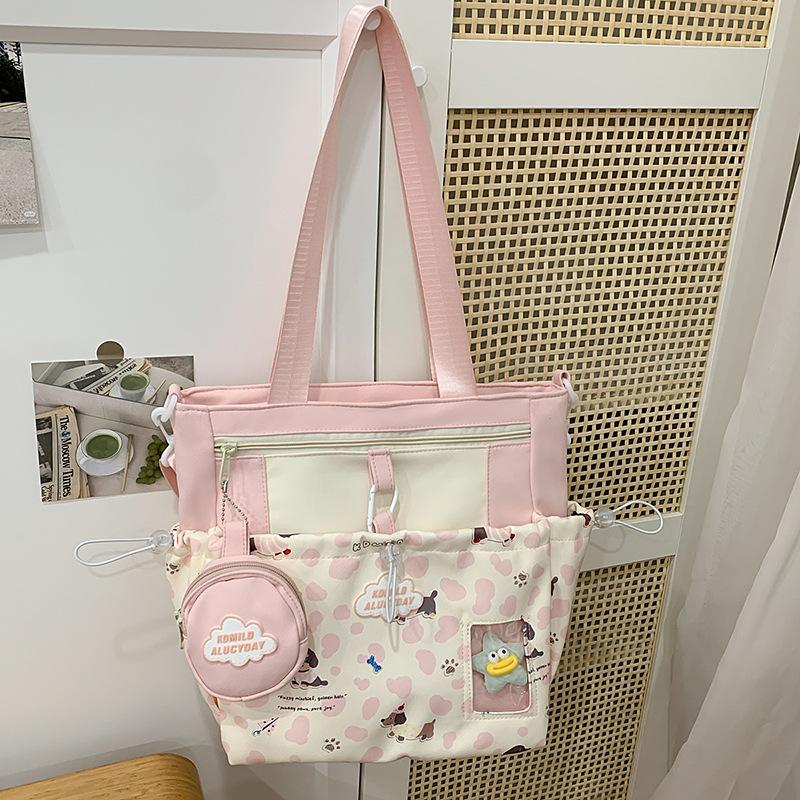 Japanese Ins Cute Girl Joker High Capacity Junior and Senior High School Students' Schoolbags Leisure Backpacks Tide Backpack.