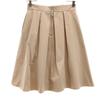 FOXEY NEW YORK Made In Japan Mimole Length Flare Skirt 40 Beige Women Used