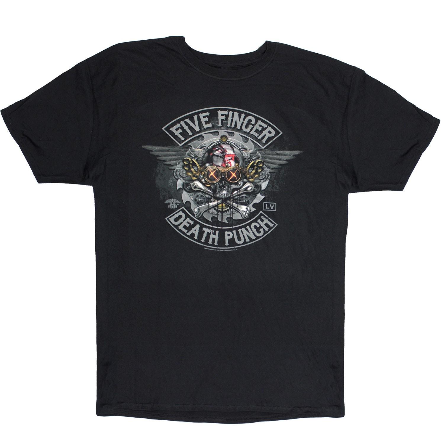 Mens Five Finger Death Punch Tour 2020 T-shirt Medium black M