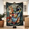 Bluey Print Blanket - Soft & Comfortable, for Bedroom, Travel, Sofa, Home Decoration - Birthday Christmas Gift for Friend