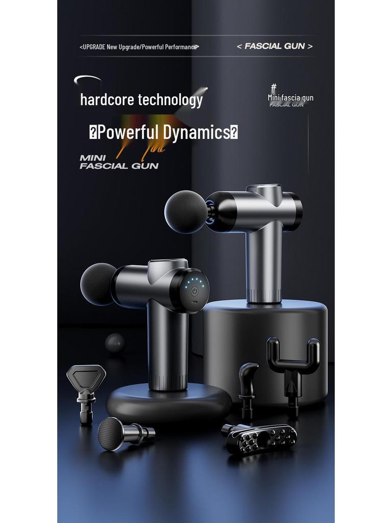 Mini Fascia Gun: Professional Massage for Muscle Relaxation - Silent, Multifunctional Neck Massager for Men and Women