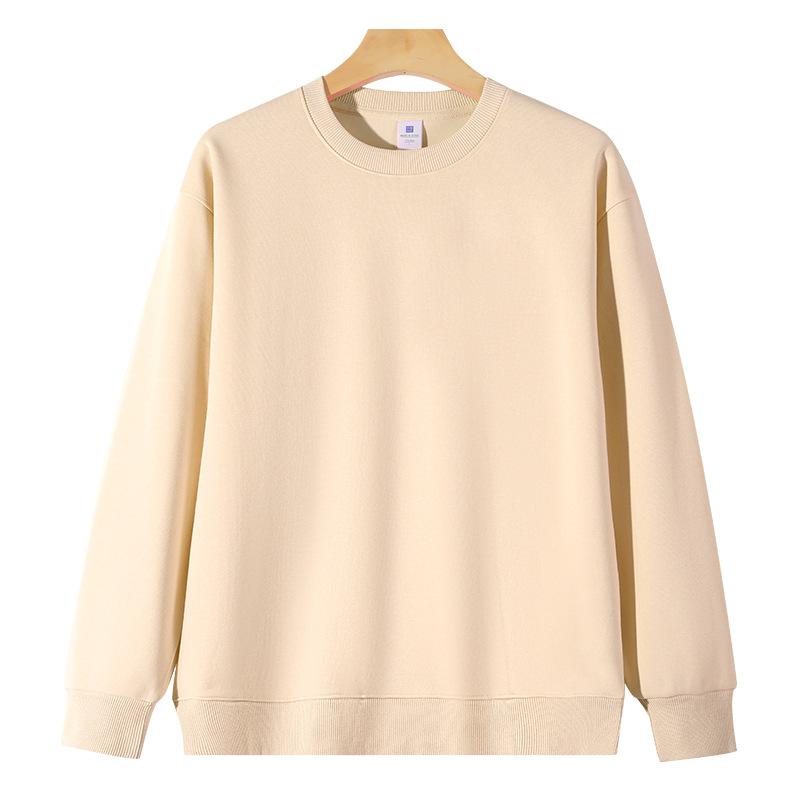 Autumn Winter Fleece Unisex Sweatshirt Thick Solid Drop-shoulder Pullover Oversized Casual Warm Sweater Boyfriend Sweatshirts