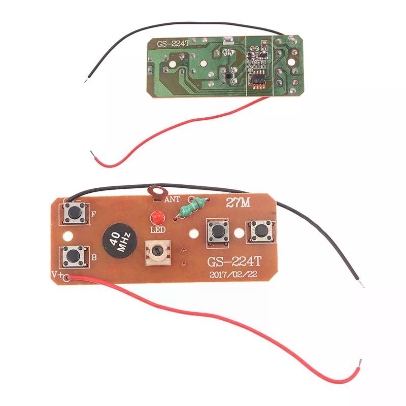 1 Set Circuito Stampato 40M 4CH PCB Ricevitore Modulo Controller Per Accessori Auto RC Aereo RC Fai da te Giocattolo Radiocomandato