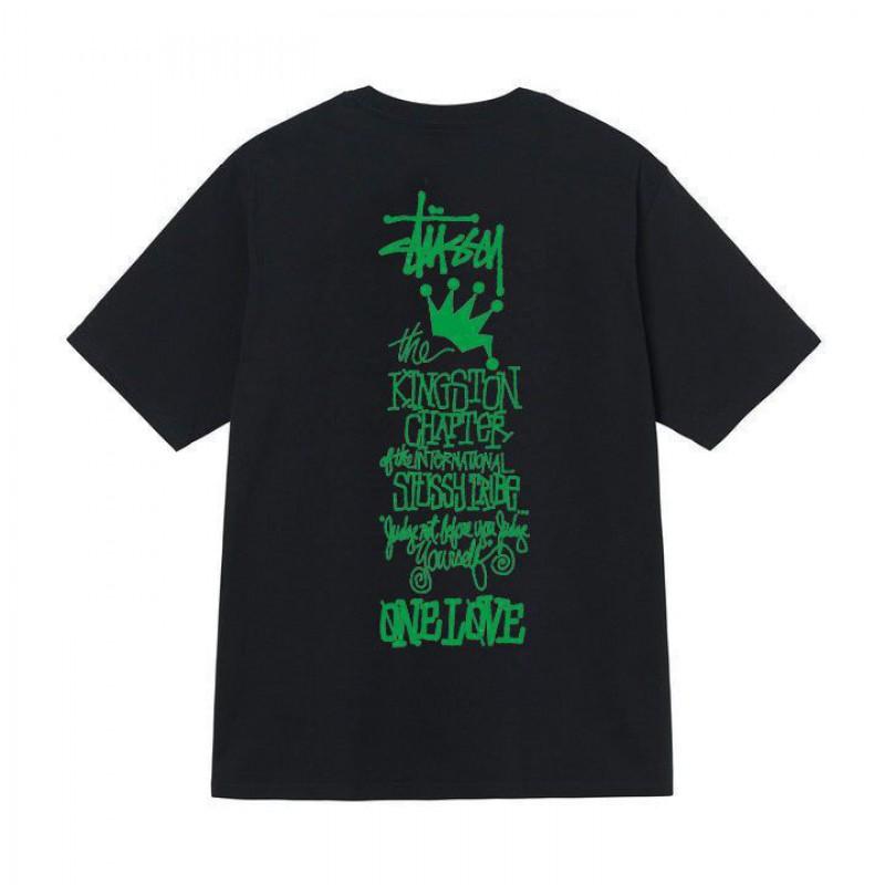 Mens Loose Fit Short Sleeve T-Shirt 270g Heavyweight Cotton Tee Casual Top In Navy Khaki Black White