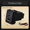 Dual USB Charger Type C PD Outlet Adapter for Suzuki Jimny 1998-2018 Grand Vitara / ESCUDO 1998-2005 Blank Push Switch Socket