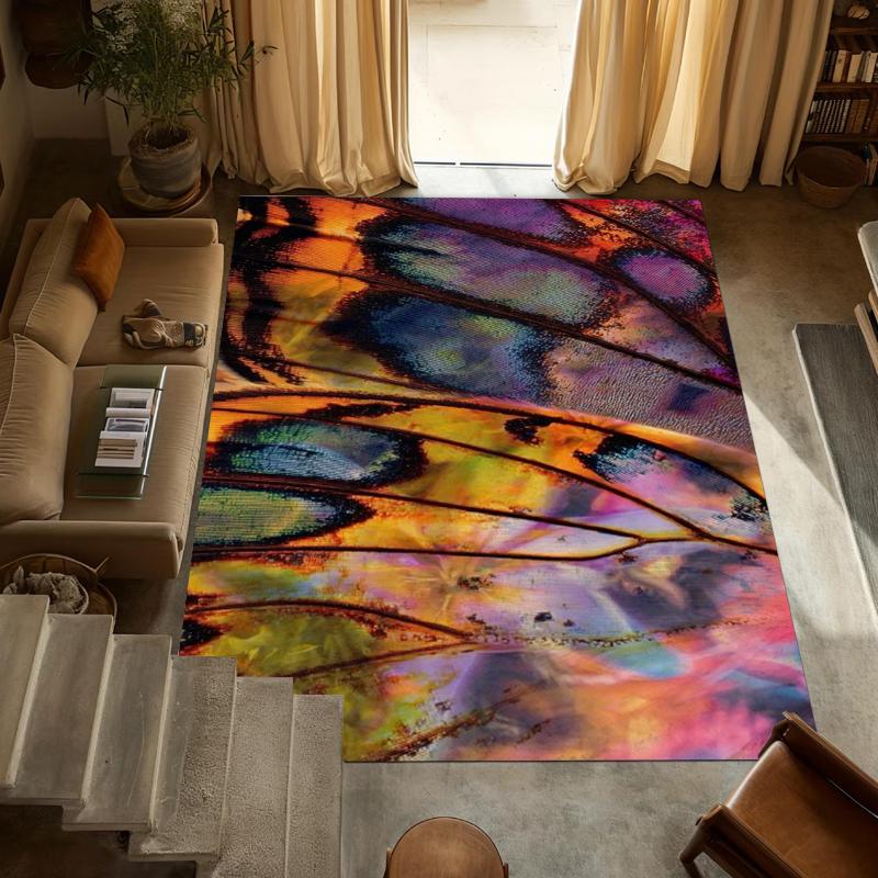 

Butterfly Wing Area Rug Suitable for Decorating Living Room Carpets Kids Room/Nursery Playroom Aesthetic Home Carpet Bedroom Mat 50cm x 80cm