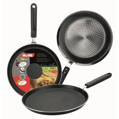 IBILI - Poêle à crêpes Indubasic, 26 cm, Aluminium, Antiadhésif, Compatible avec l’induction