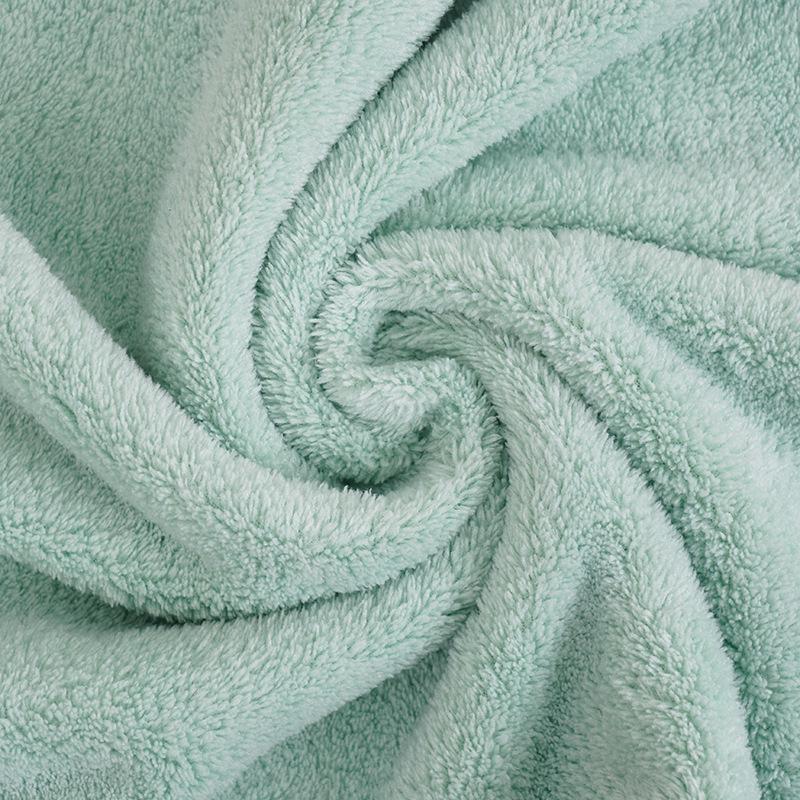 3-Piece Set: Soft, Absorbent Coral Fleece Towels - 2 Hand Towels + 1 Bath Towel, Easy to Wash and Dry