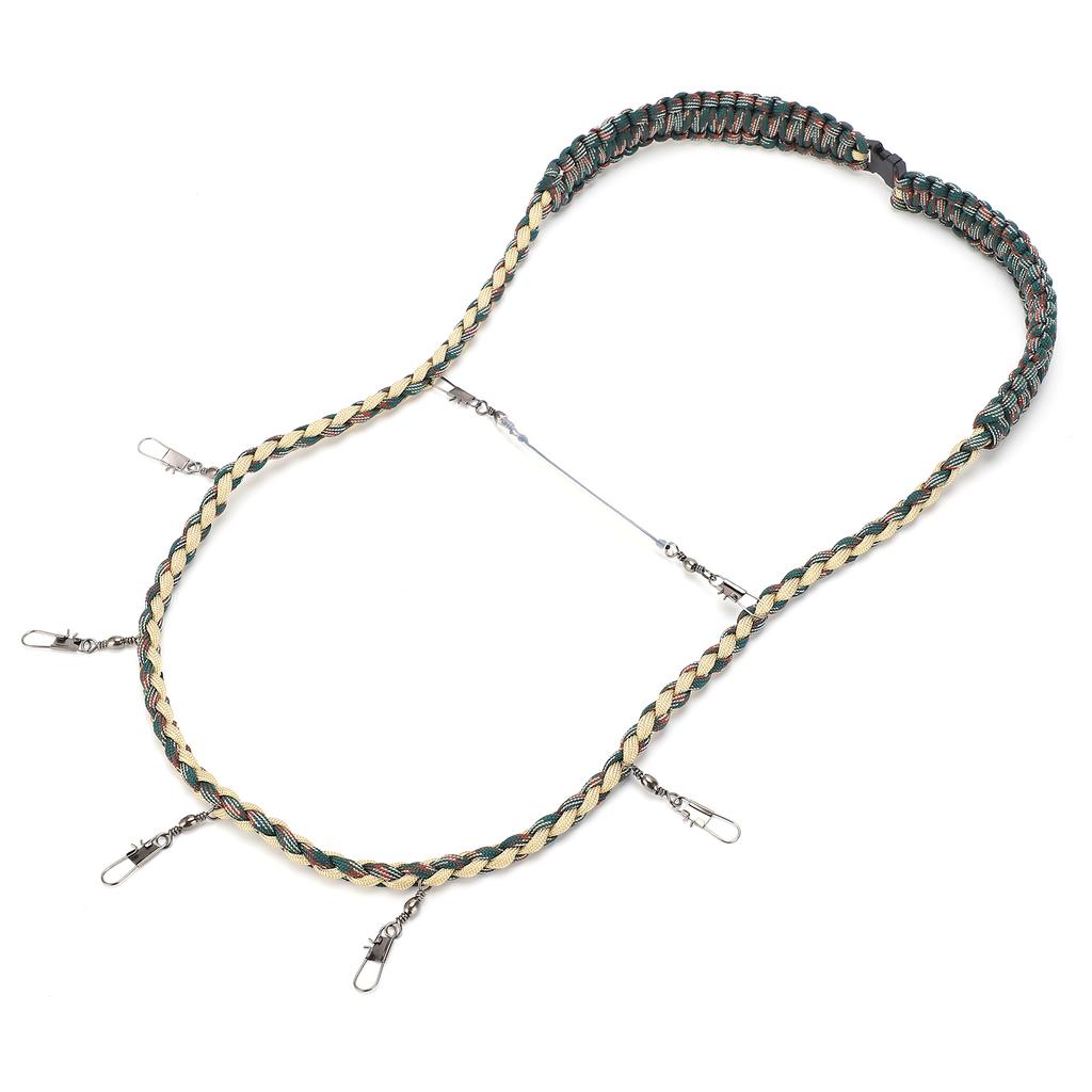 Fliegenfischen Nylon Geflochtenes Schlüsselband Halskette Angelzange Patch Pinzette Vorfachhalter Werkzeuge