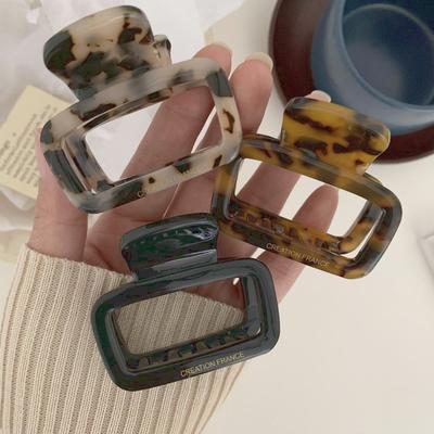 New Hair Clips for Girls Elegant Leopard Print Acetate Hair Clip Women High Quality Hair Claw Hair Accessories Hairclip