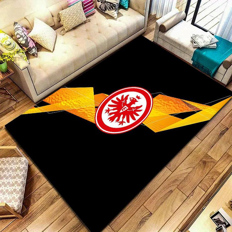 Eintracht Frankfurt Teppich für Wohnzimmer Schlafzimmer Zuhause Sofadekoration, Kinderspiel rutschfeste Bodenmatte