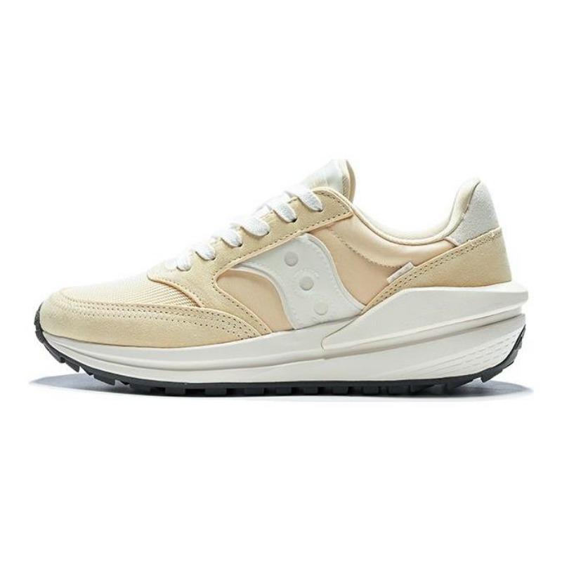Saucony JAZZ RENEW unisex low-top retro running shoes yellow white breathable non-slip durable S79040-10 45