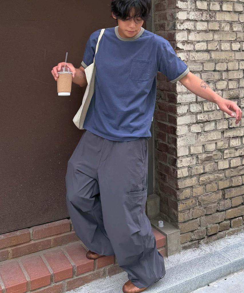WMC Nylon Cargo Parachute Pants_Grey
