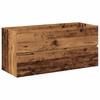 Washbasin Cabinet with Built In Basin Rustic Wood Look