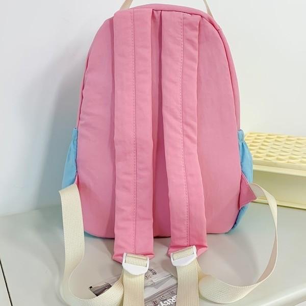 School bag ins cute and lightweight children's travel backpack high value ice cream color matching soft girl travel backpack