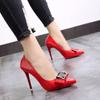 New Style Bow-knot Woman Pumps Stiletto Women Basic Pump Pointed Toe Classic Pumps Sexy High Heels Women Shoes Zapatos Mujer