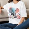Floral Elephant T-Shirt | Elephant Tee Animal Tee Shirt Gift for Her Mom Grandma Family Friend Sister Crew Team Party Aunt