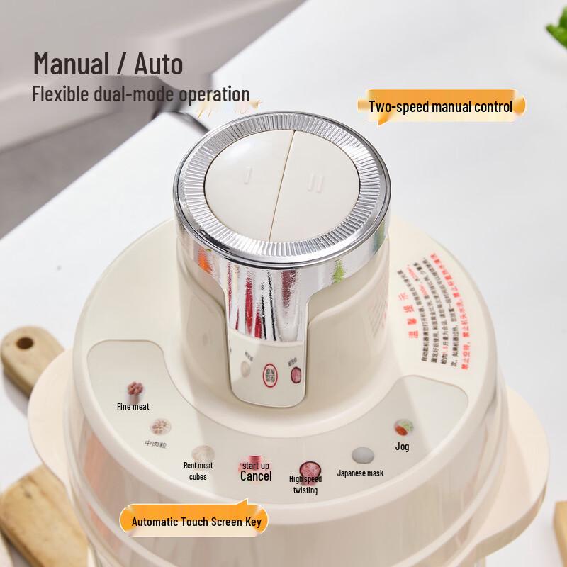 OLOEY Dual-Use Smart Food Processor & Meat Grinder