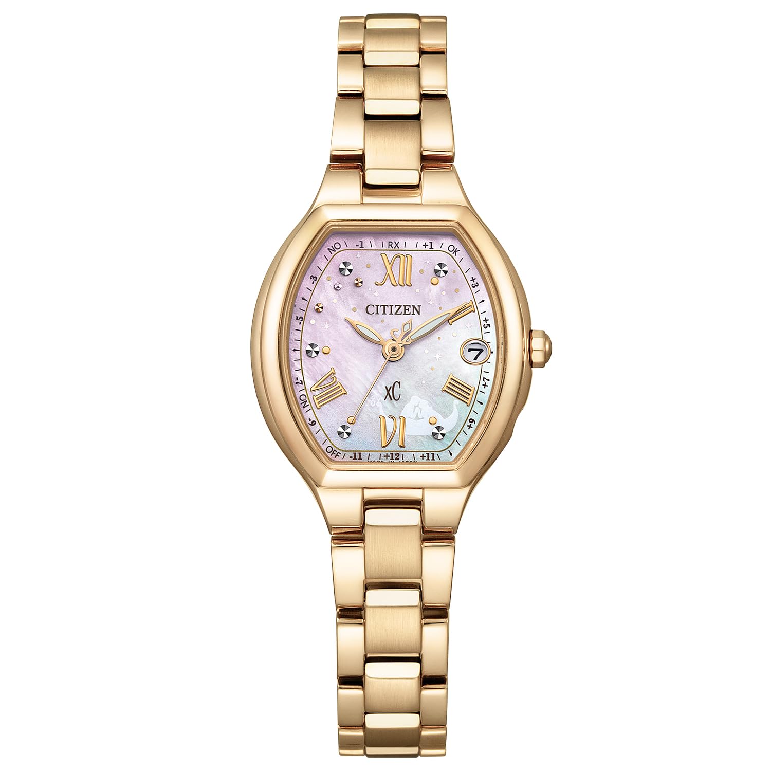 

Citizen XC Disney Collection Watch, Tangled Motif, Eco-Drive, Water-Resistant, Radio-Controlled, Gold, ES9363-50N, Women s