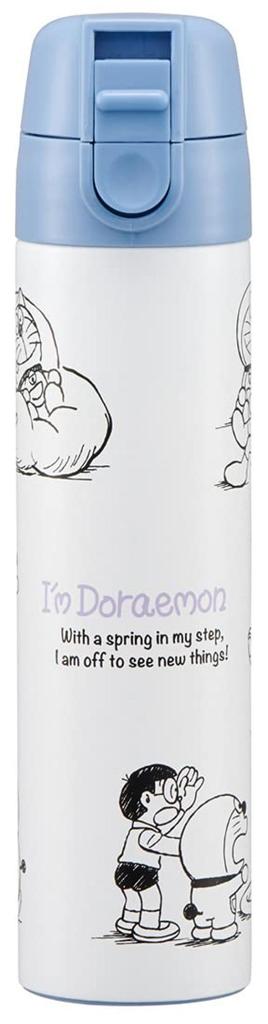 Skater Lockable Mini Stainless Steel Water Bottle, "I'm Doraemon" Sanrio Design, 140ml, SMBC1DL-A