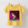 Demon Slayer Yoriichi Anime Print Cotton Boys Girls Short Sleeve Kids T Shirt Summer Casual Soft Breathable Daily Wear