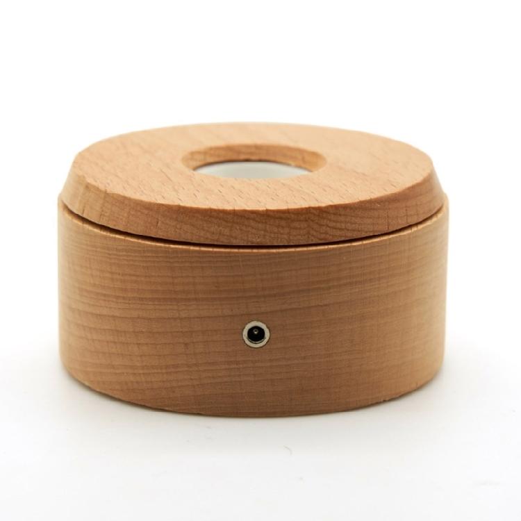 Shatterproof Wood Illuminated Base With Adjustable Lighting Modes Compatible With USB Power Sources for Display Purposes