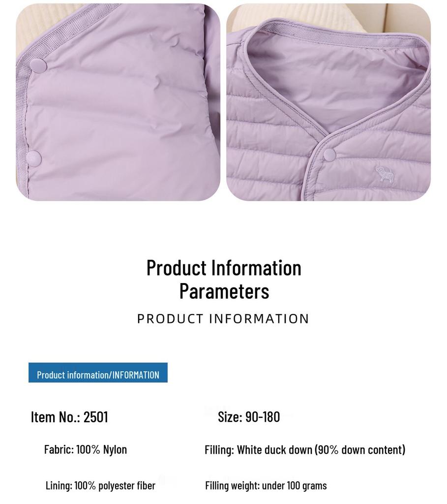 Kinder Ultraleichte Daunenweste 2025 - Neue Herbst/Winter Eltern-Kind Oberbekleidung für Jungen und Mädchen