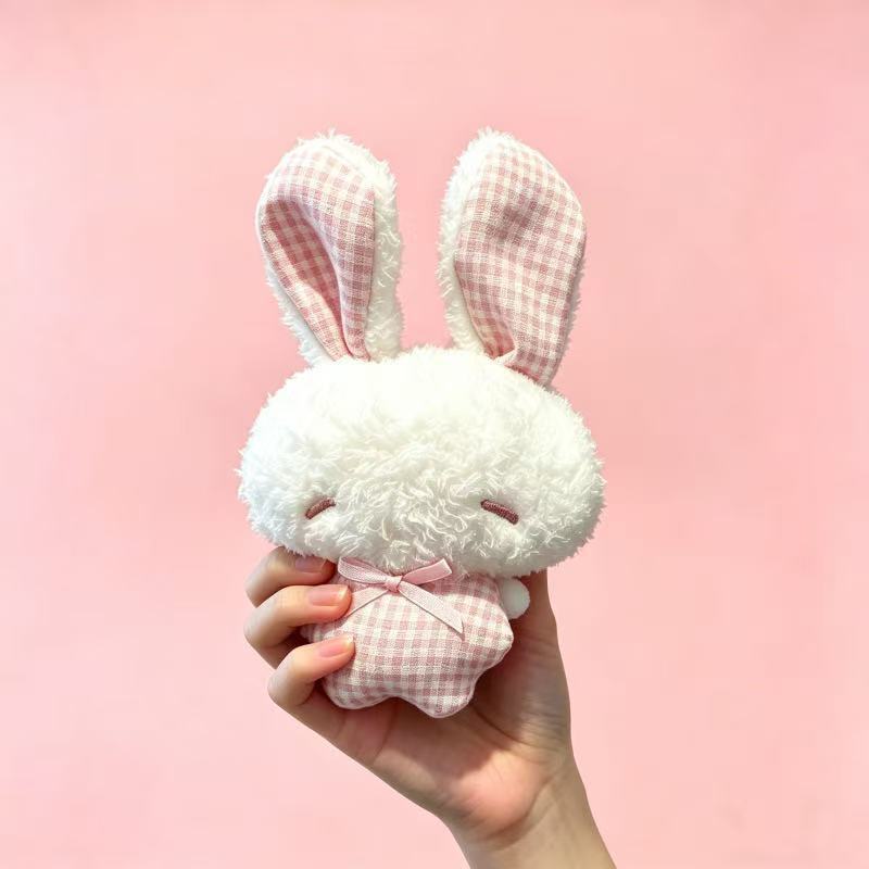 Plush Angel Bunny Keychain With Soft Short Plush For Kids And Teens
