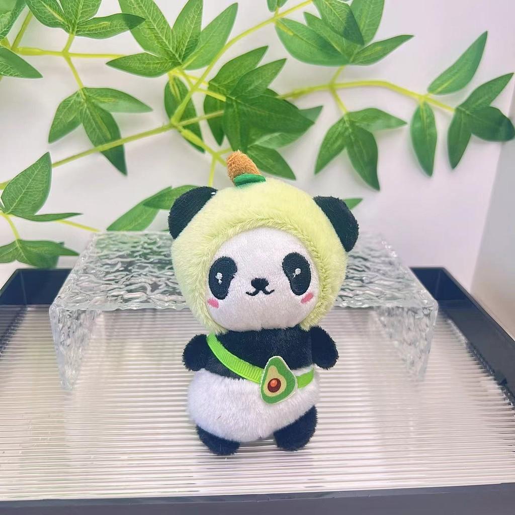 Panda Huggable Plush Keychain With Short Plush Material Ideal For Cute Souvenirs Couple
