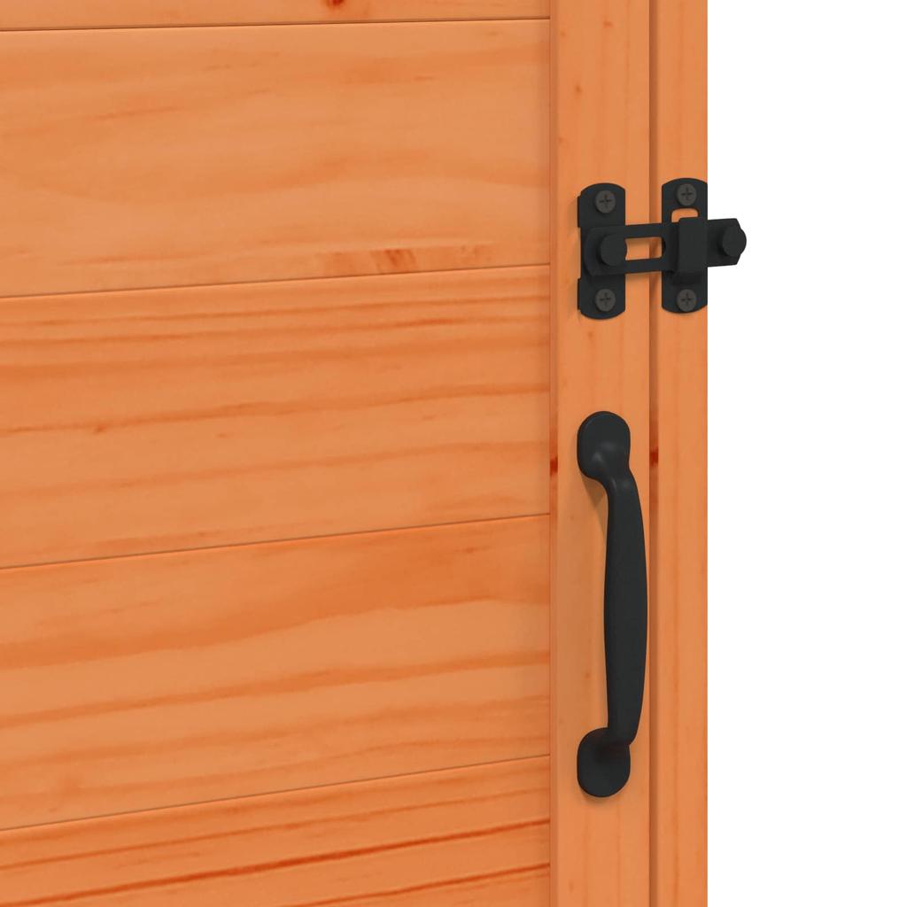 Garden Shed Brown 59 x 56 x 113.5 cm Solid Spruce Wood