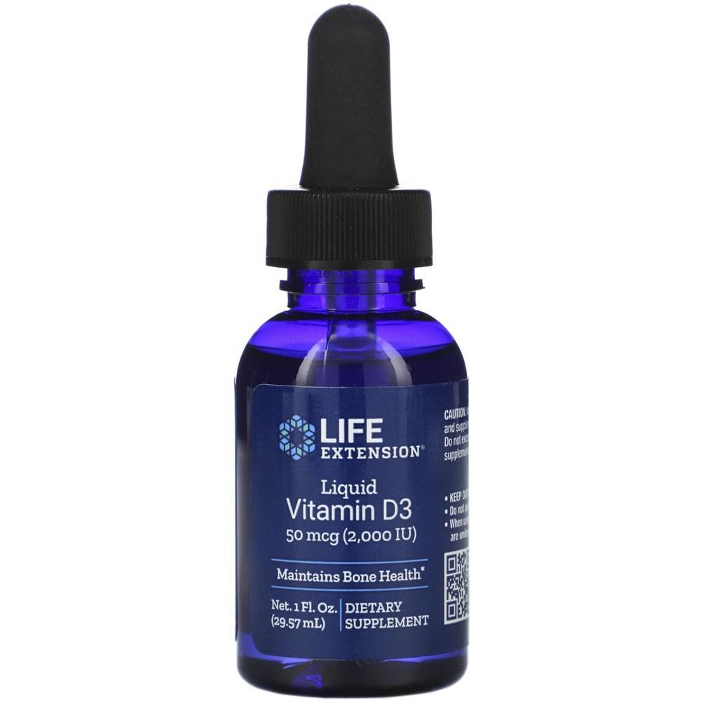 Life Extension Liquid Vitamin D3 50mcg 2000IU 1 pcs 29.57ml