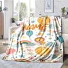 Custom Name Animals Theme Printed Blanket - Perfect for Couch, Bed, Travel & Outdoor Use | Machine Washable, Cozy & Durable.