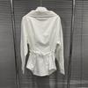 2025 Autumn/Winter Korean Slim Fit Casual Round Neck Stylish Women's Shirt