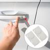 Adesivo Preto de Trava de Porta Decoração de Carro Fibra de Carbono