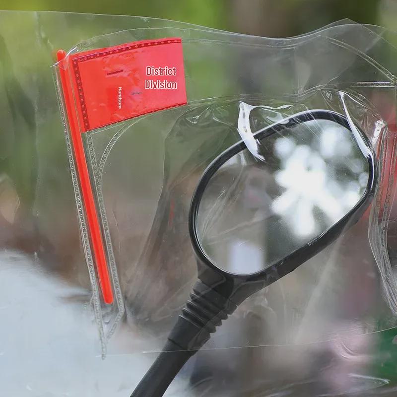 Electric Motorcycle Windproof Transparent PVC Windshield for Rain and Cold Protection