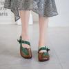 Women's Leather Shoes Spring and Autumn Flat Mom Shoes Non-slip Large Size Soft Bottom Cow Reinforced Sole Single Shoes