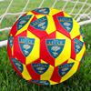 Unione Sportiva Lecce Pallone da Calcetto Indoor Taglia 5 Colorato Per Tutte le Età Cucito a Macchina PVC Pronto per la Competizione Resistente Alto Rimbalzo