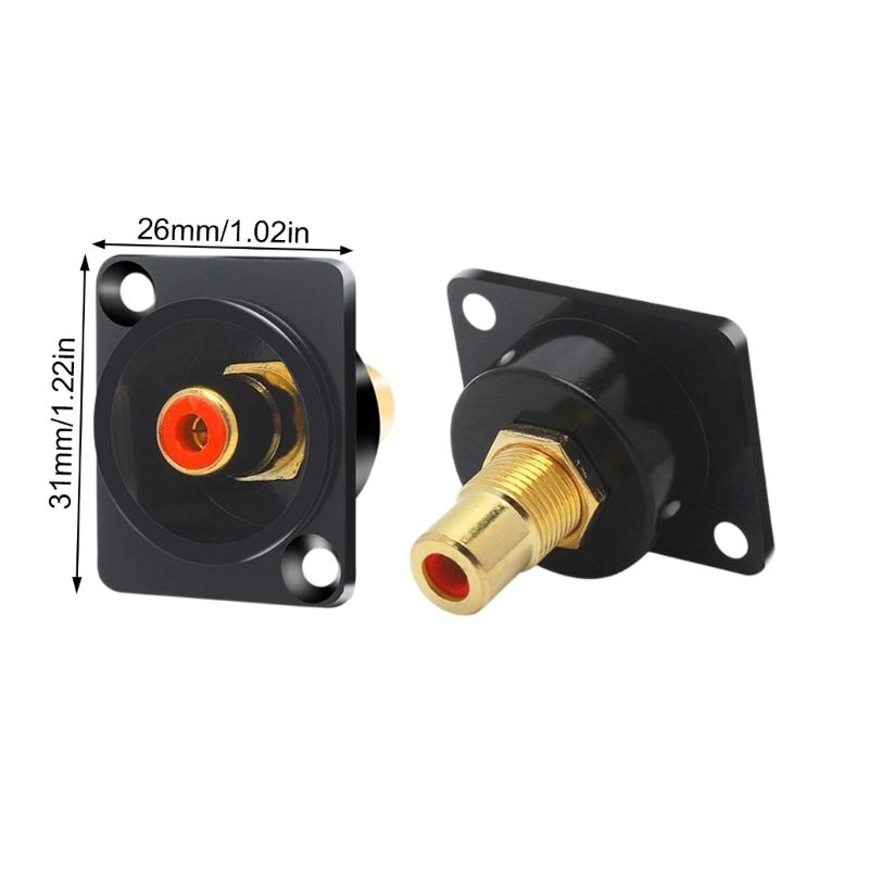 Alloy Female To Female Socket for Seamless Sound Video Connection In Home Theater Systems and Professional Setups