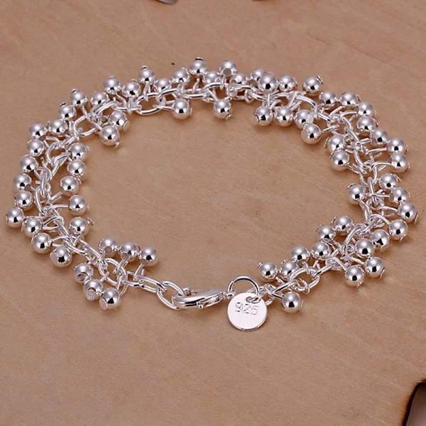 Silver Bracelets Charms Bead Chain Fashion Cute Nice Women Grapes Bracelet Wedding Jewelry