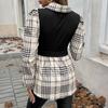 2024 Autumn/winter Women's Contrasting Color Temperament Pullover Long Sleeved Shirt