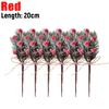 Artificial Berry Branch DIY Xmas Tree Pine Branches Red Berry Bouquet Christmas Ornaments New Year Party Decor Supplies Gifts