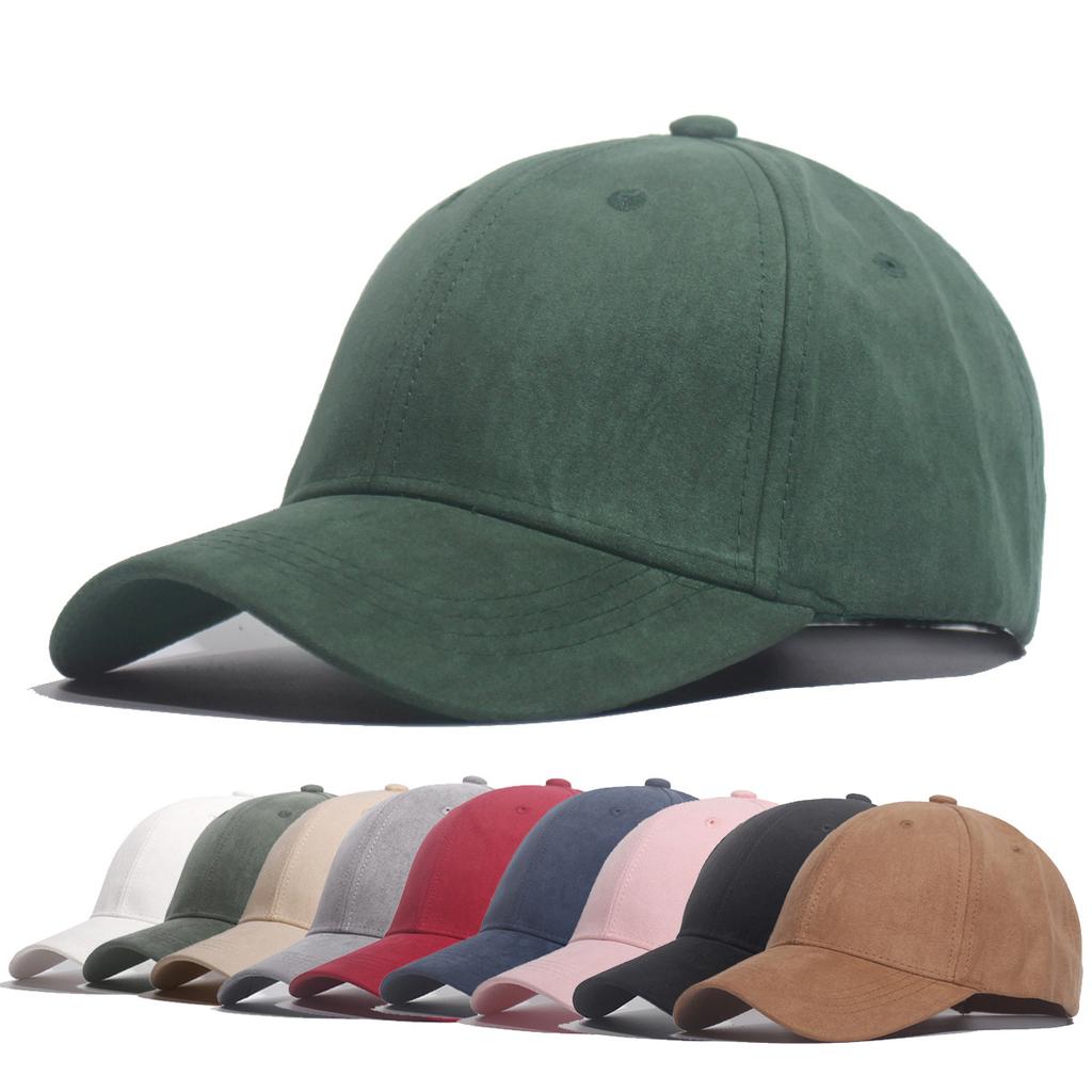 Fashion Suede Baseball Caps For Men Women Autumn Winter Solid Retro Snapback Hip Hop Hat Unisex Street Adjustable Sun Visor Caps