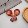 Set of 4 Mini Wooden Spoons, Natural Wood, for Sweets, Ice Cream, Coffee, Tea, Sugar, Salt, and Condiments (CS-HM8035DQ*4)