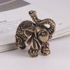 Fu Character Zinc Zinc Alloy Elephant Wealth Texts Elephant Miniatures Lucky   Desktop