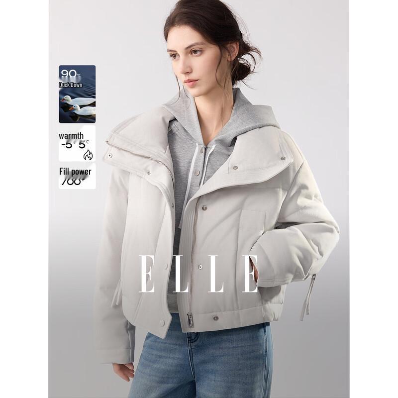 ELLE Women s High-Neck Workwear Down Jacket M